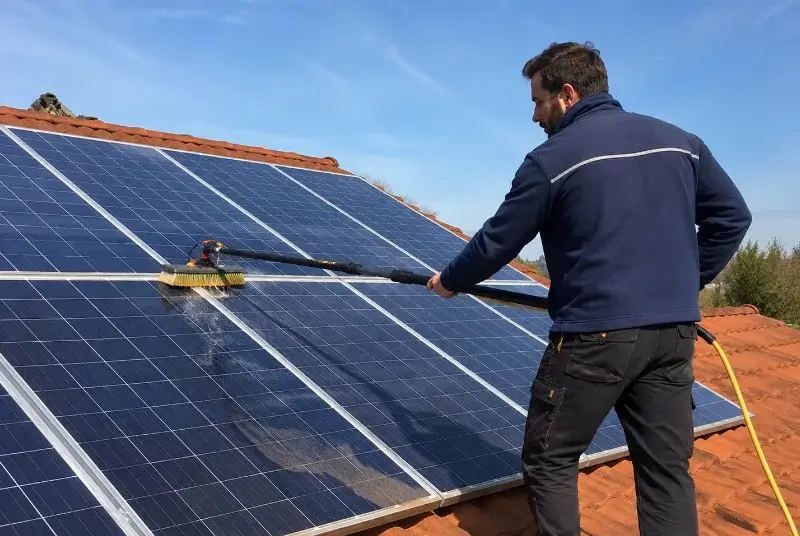 Nettoyage et entretien de panneaux solaires à Bages